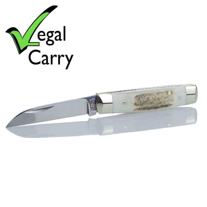 A. Wright & Son 131S/WB Stag Lambfoot Senator - 6.6cm Blade | SportingCutlery.co.uk