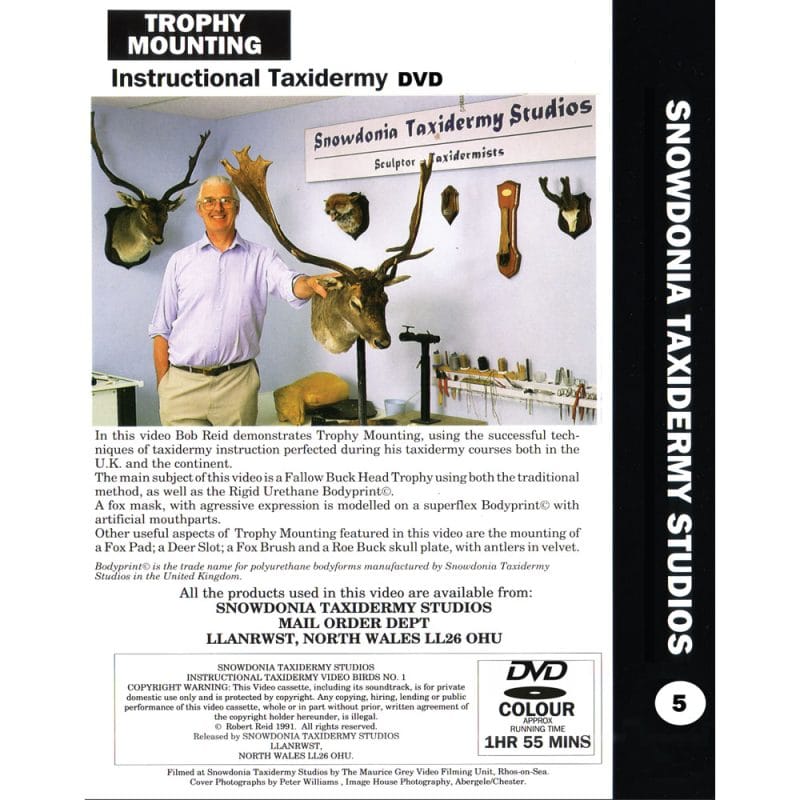 Taxidermy Instructional DVD - Trophy Mounting No.5 | SportingCutlery.co.uk