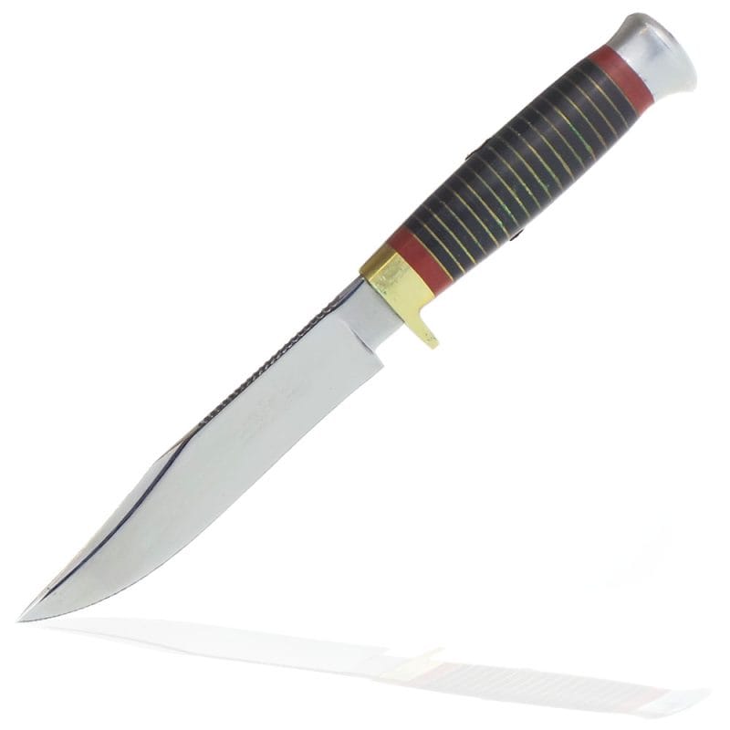 William Rodgers 5 Inch Clip Point Bowie with Brown Sheath | SportingCutlery.co.uk