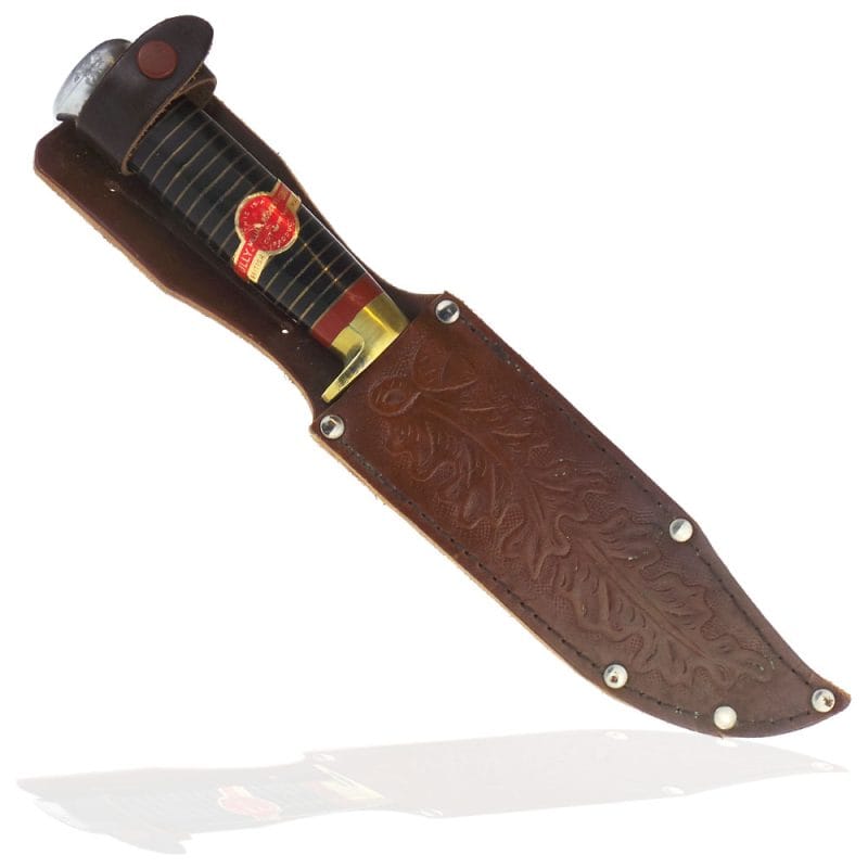 William Rodgers 5 Inch Clip Point Bowie with Brown Sheath | SportingCutlery.co.uk