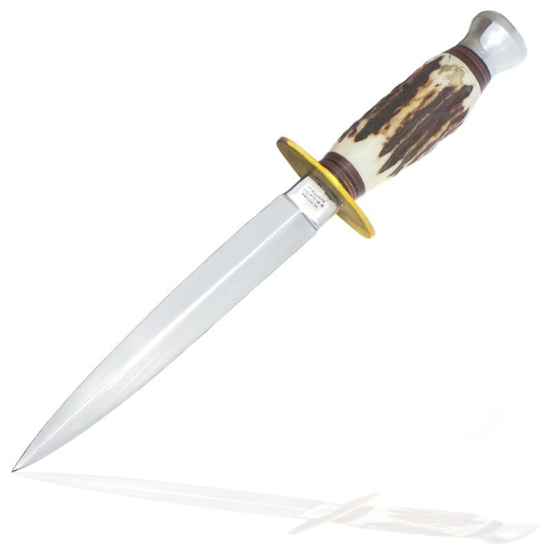 M M Slater Commando Dagger with Antler Handle | SportingCutlery.co.uk
