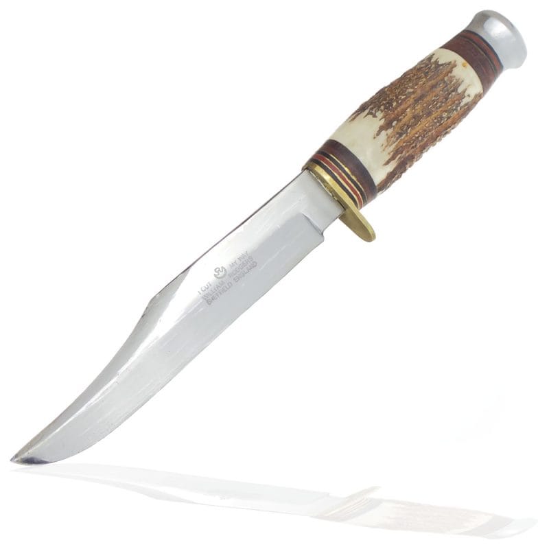 William Rodgers 6 Inch Clip Point Blade with Antler Handle | SportingCutlery.co.uk