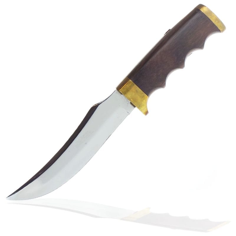William Rodgers 5 Inch Trailing Point Blade with Wood and Brass Handle | SportingCutlery.co.uk