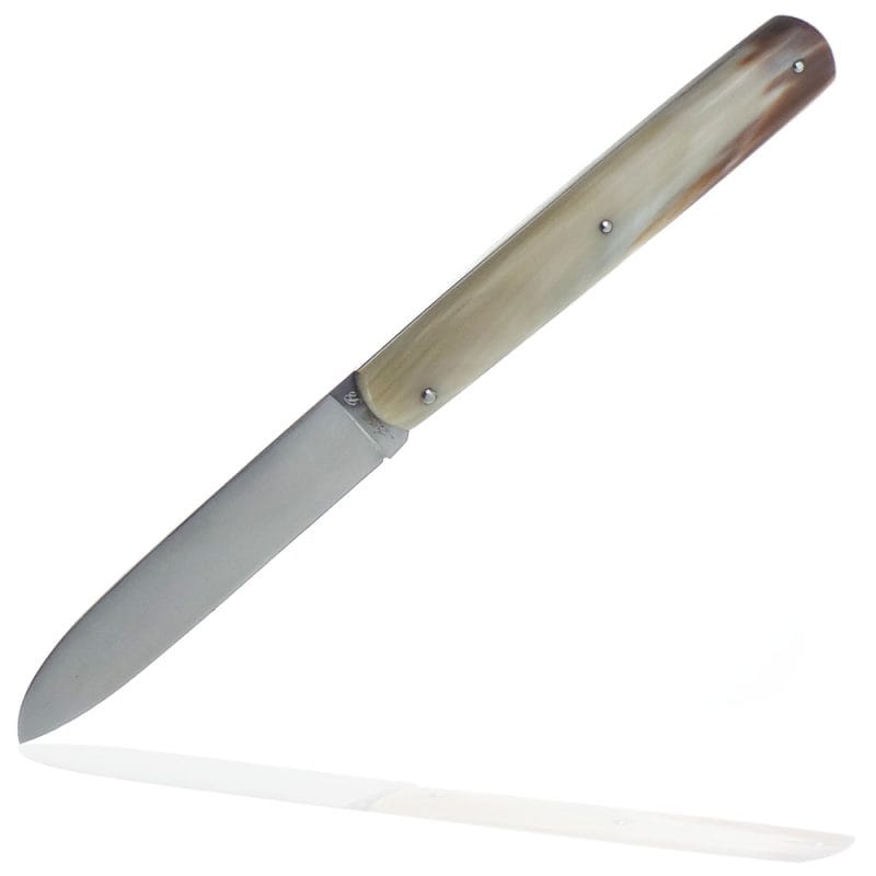 Renaud Aubry 4 inch Folder with Horn Handle | SportingCutlery.co.uk