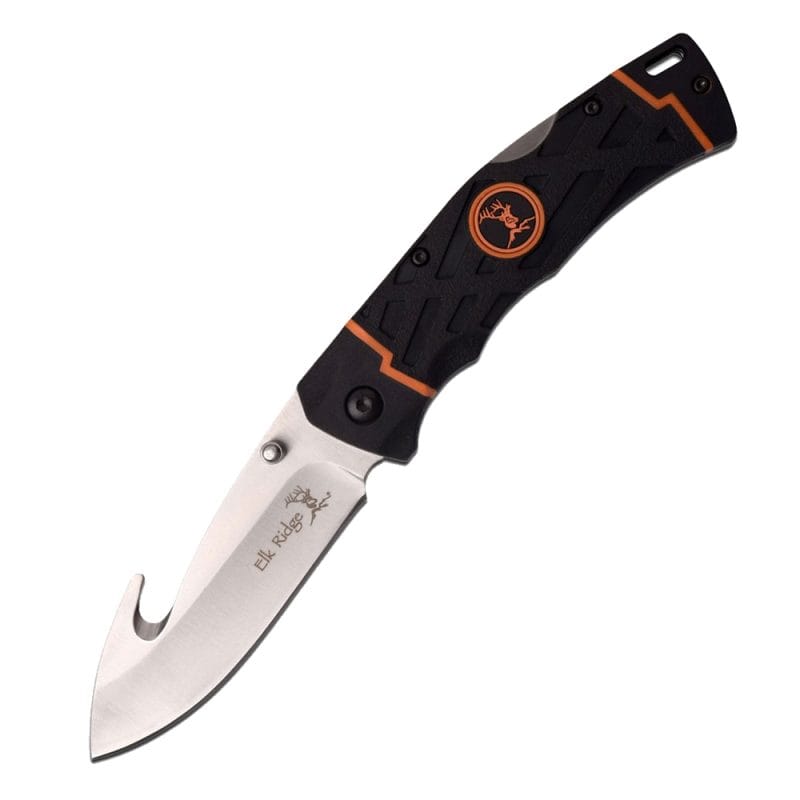 This is one of the newest Elk Ridge designs. A very striking orange and black