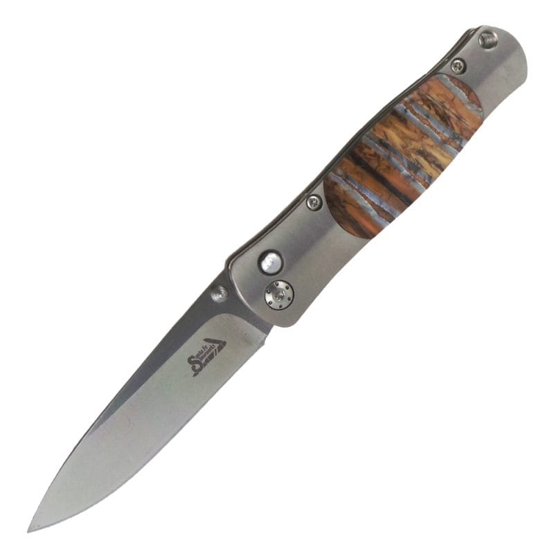 Santa Fe Stoneworks Tesoro Woolly Mammoth Tooth 7cm Button Lock Knife