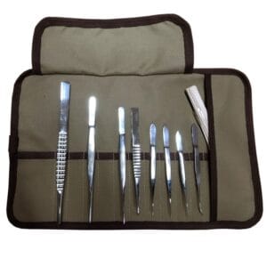 ST50-C Surgical Forceps Tool Kit & Roll | SnowdoniaSupplies.co.uk