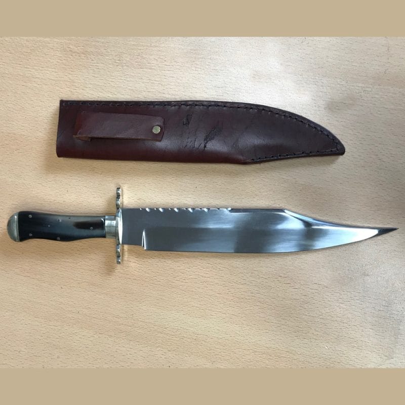 J E Middleton & Sons Bowie Knife Horn Handle | SportingCutlery.co.uk