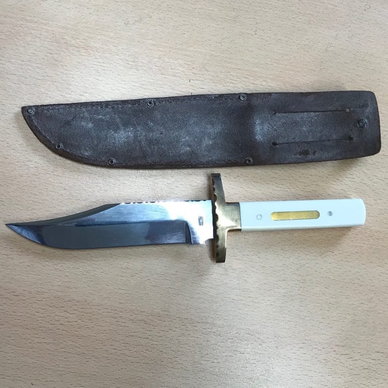 This is the British 6 inch bowie knife, attributed to Stan Shaw | SportingCutlery.co.uk