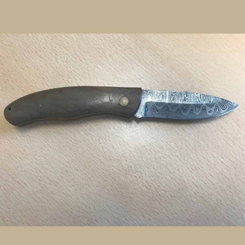 Damascus. Multi layer damascus blade with a lovely burlwood handle. | SportingCutlery.co.uk