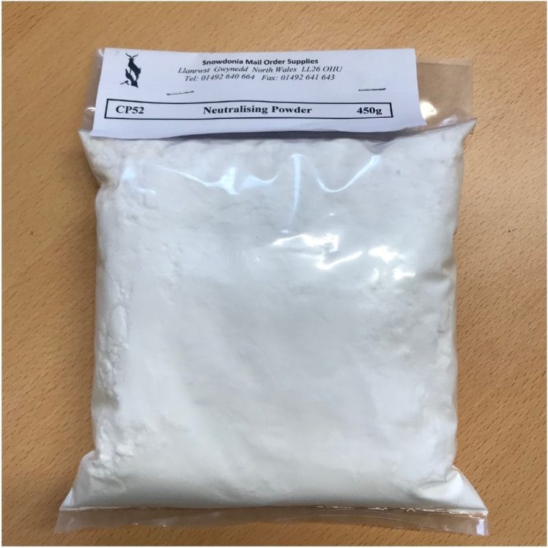 CP52 Neutrlising Powder for Taxidermy & Tanning - 1kg bag | SnowdoniaSupplies.co.uk