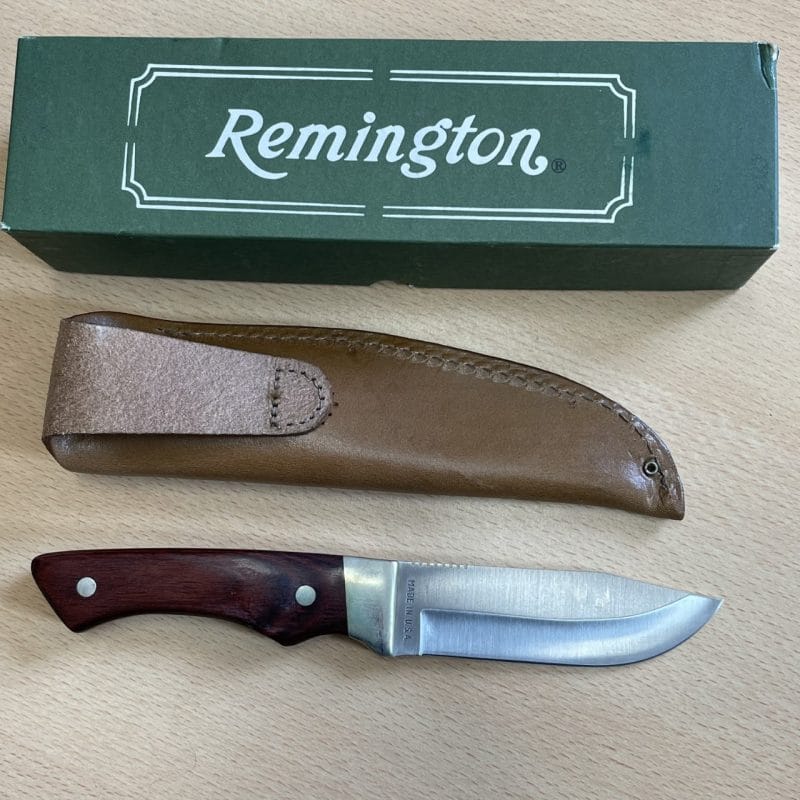 Remington UMC Fixed Blade with Leather Sheath - Made in the USA - Image 3
