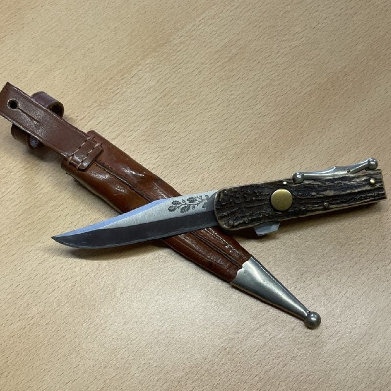 Herbertz Berlangerungsdolch Stag Folding Bowie Knife - Image 5