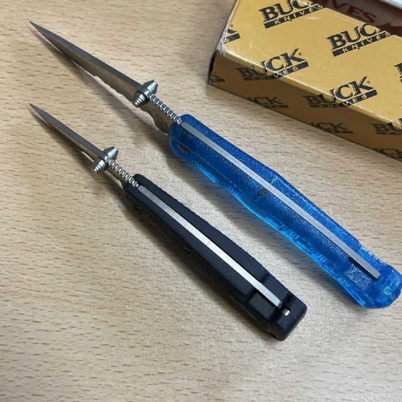 Buck Lite B444 Serrated Aqua and Buck Mini Protege B455-FX-0 both Boxed and Unused - Image 4