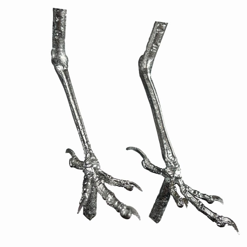 Pewter Bird Feet for Thrush & Redwing