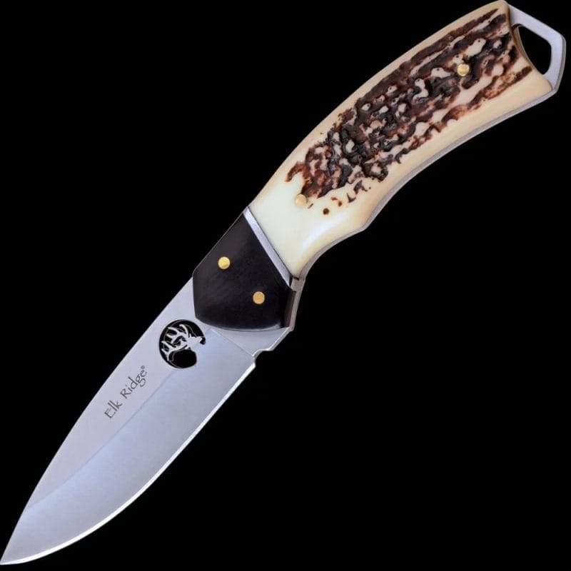 Elk Ridge Fixed Blade Laser Cut Deer Logo