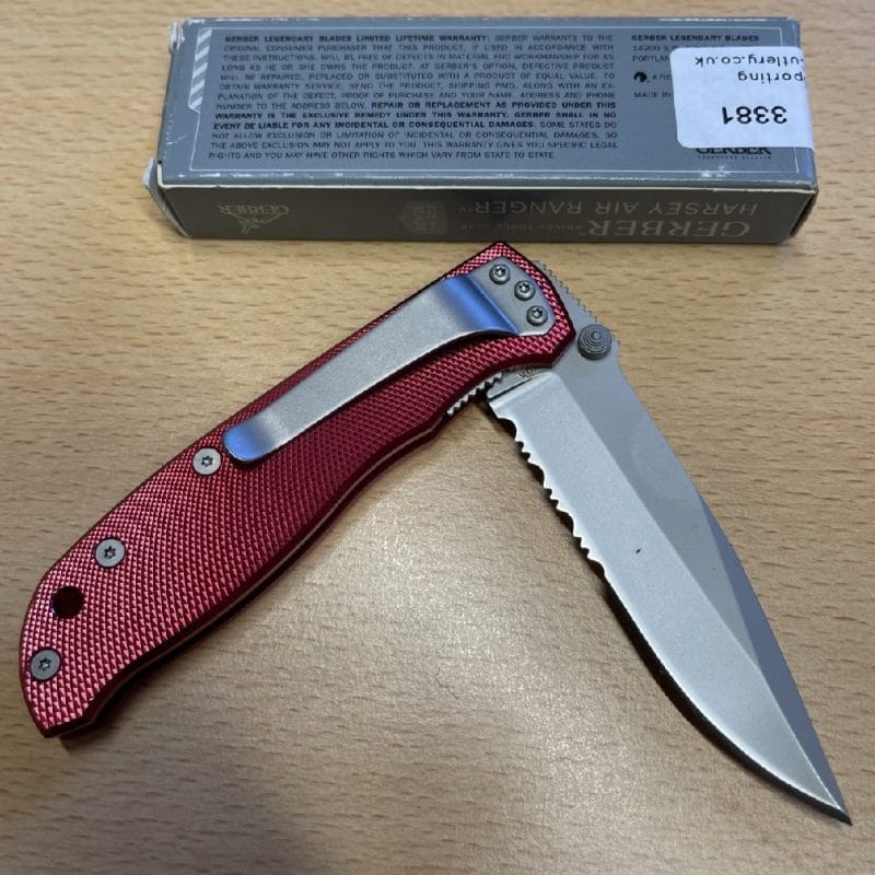 Gerber Harsey Air Ranger - Red with Part Serrated Edge - Folding knife 05918 - Image 2