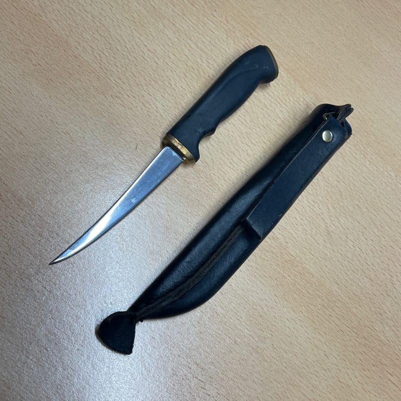 Normark Filleting Knife with Leather Sheath - Image 2