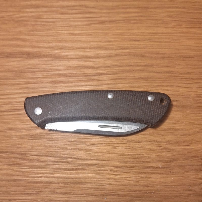 Benchmade Proper 319 Canvas Micarta Slipjoint pocket knife