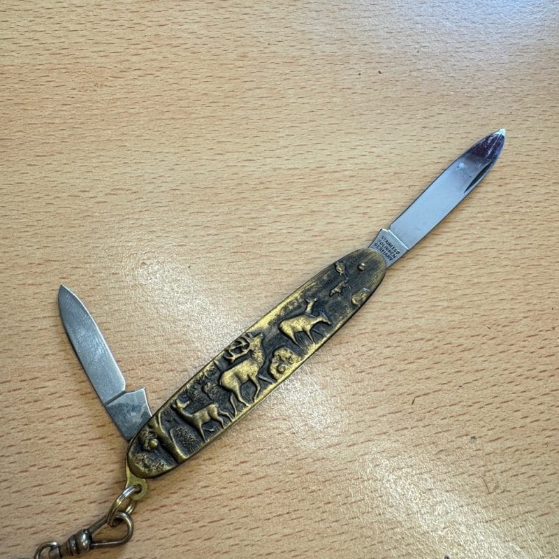 Armitron Gentlemans Pocket Knife Deer Scene - Image 3