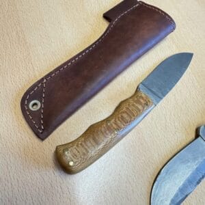Pair Damascus Handmade Bushcraft Knives