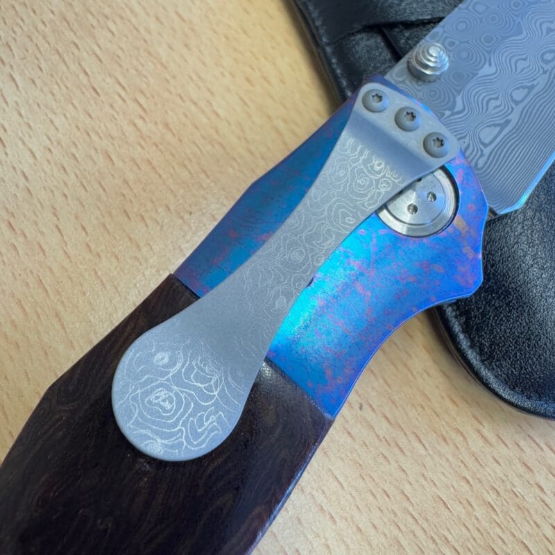 Allen Elishewitz Anubis Creedmore Snakewood Damascus - Image 4