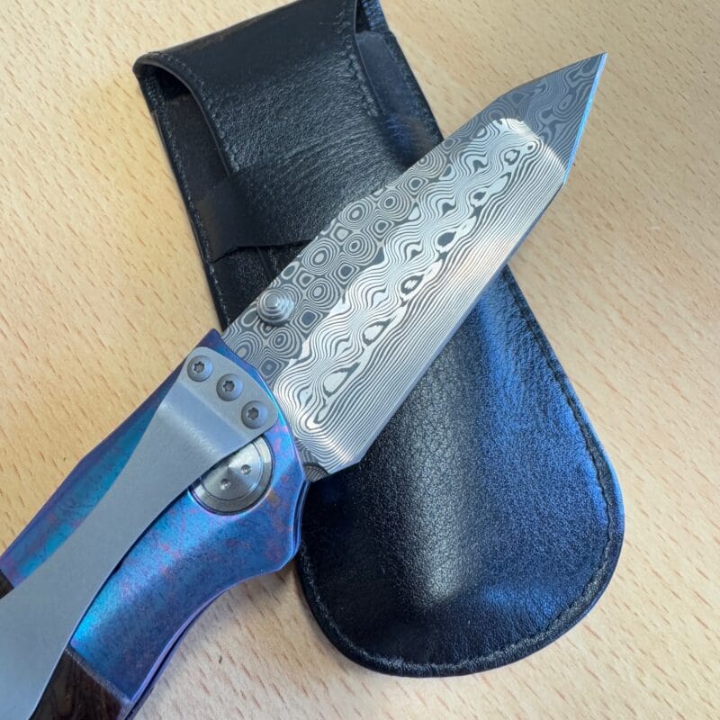 Allen Elishewitz Anubis Creedmore Snakewood Damascus - Image 3