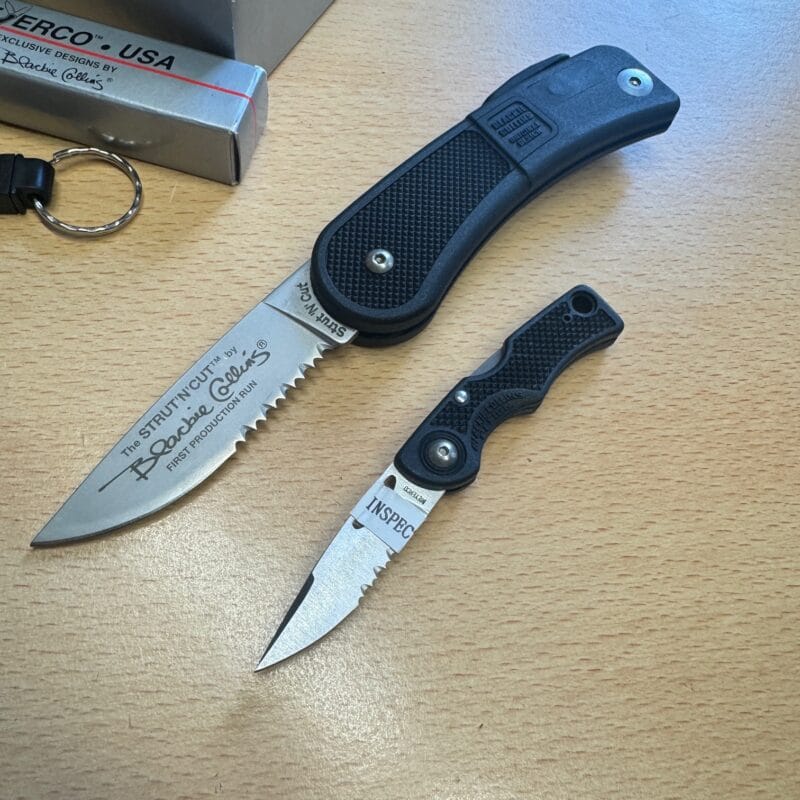 Meyerco Blackie Collins Part Serrated Folder & MCSCAMPS Serrated folder - Image 3