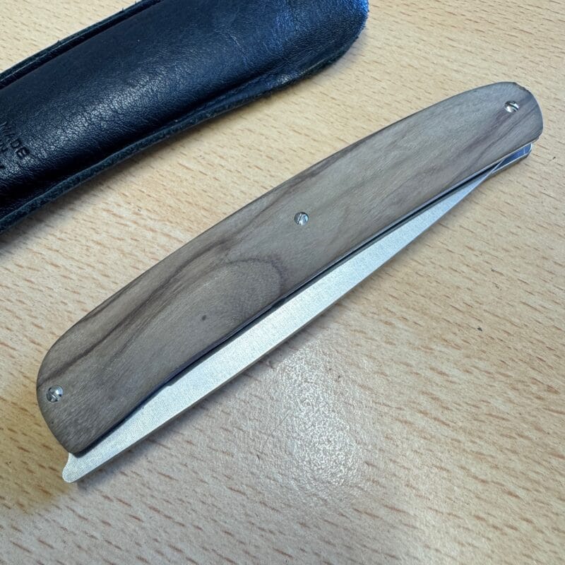 Maserin Folder wood handle leather pouch - Image 3