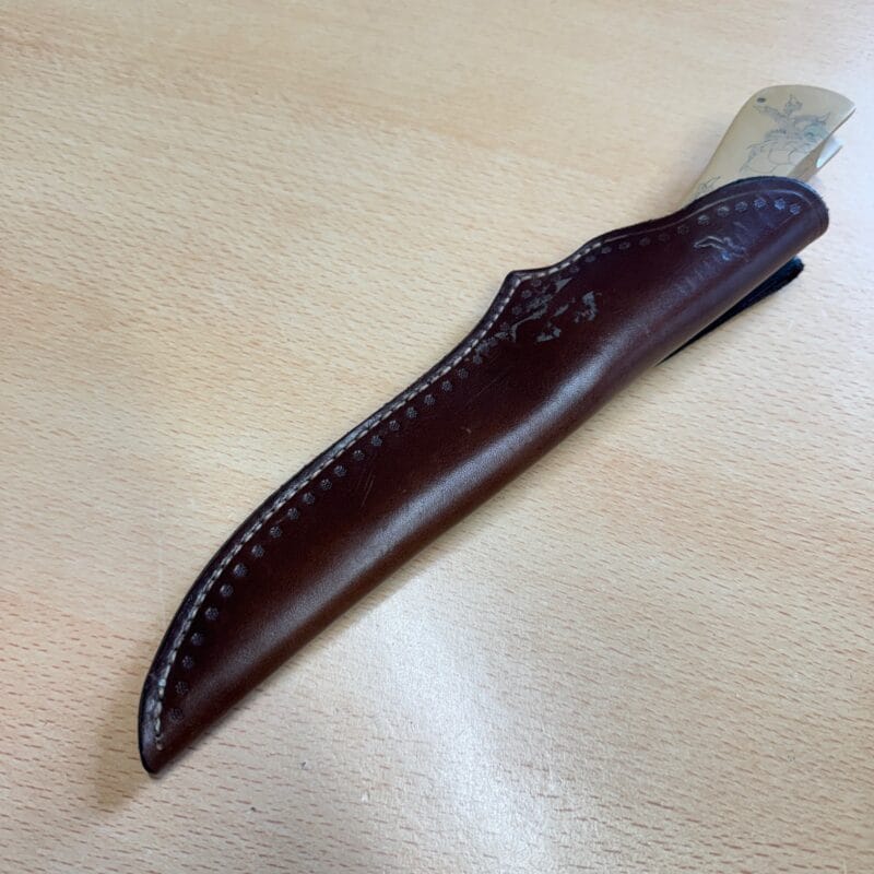 Fixed Blade knife with leather sheath - Image 2