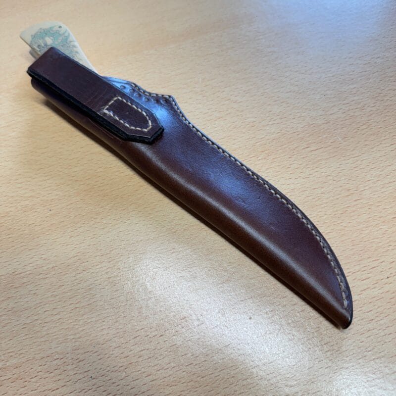 Fixed Blade knife with leather sheath - Image 3