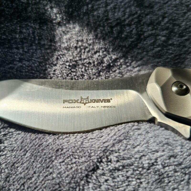 Fox Knives Anso Flipper - TITANIUM (FKMD) - Image 9