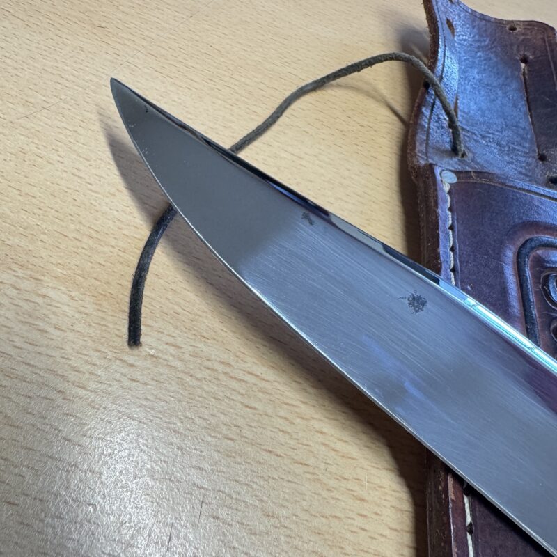 Hand Forged Stag Handle Bowie Knife Marked R. Middleton - Image 5