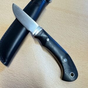 Custom Fallkniven F1 with leather sheath