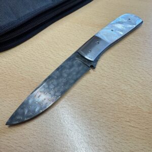 D W Childress fixed Damascus blade