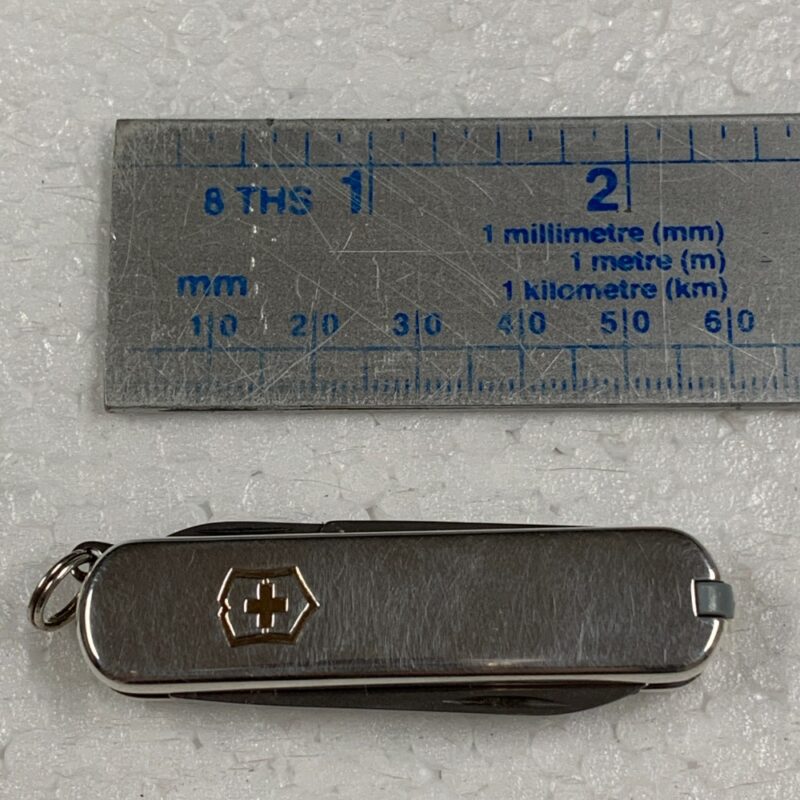Vintage Tiffany & Co. silver-plated Swiss Army small 2.1/4” 5.7cm long penknife multi-tool pocket knife with Victorinox blade. - Image 10