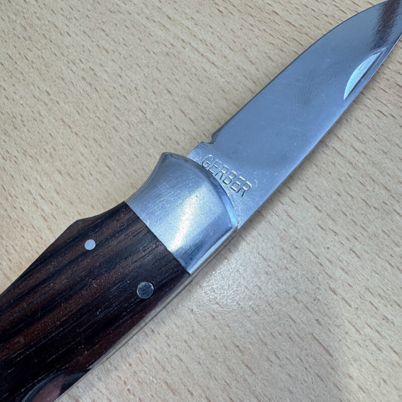 Vintage Gerber Sakai Japan - Folding Hunter III Ebony - Image 2