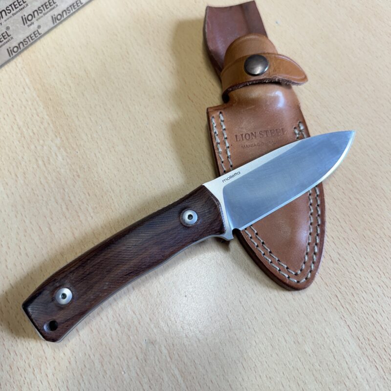 LionSteel M4 Bushcraft Knife with Santos Palissander Handle - Image 3