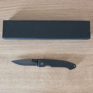 Black Dog Folding Knife Ceramic Blade Carbon Fibre Folding Knife