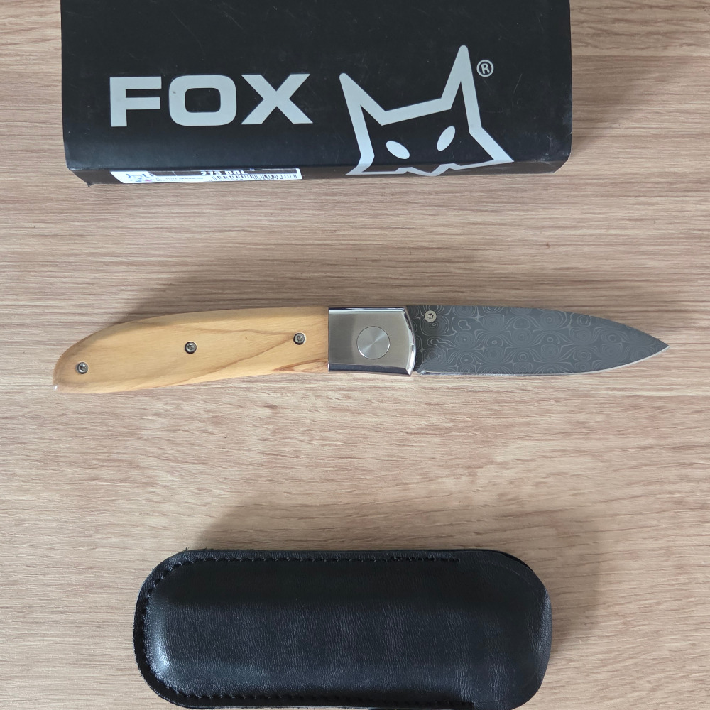 Fox Elite Damascus Folding Knife - Image 3