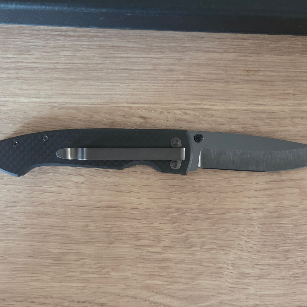 Black Dog Folding Knife Ceramic Blade Carbon Fibre Folding Knife - Image 3