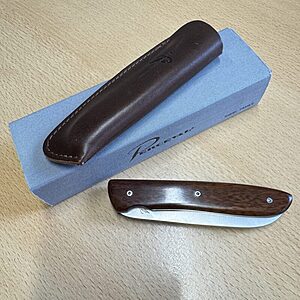 Classic French folding knife-Perceval Genevrier Folder Snakewood handle