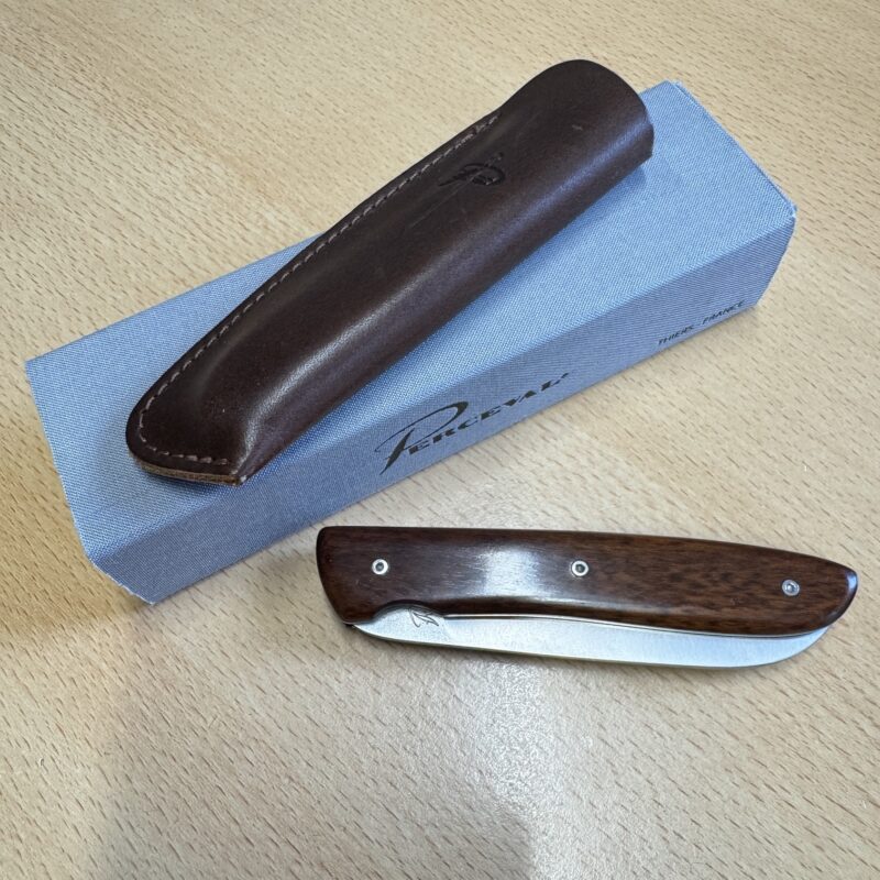 Classic French folding knife-Perceval Genevrier Folder Snakewood handle