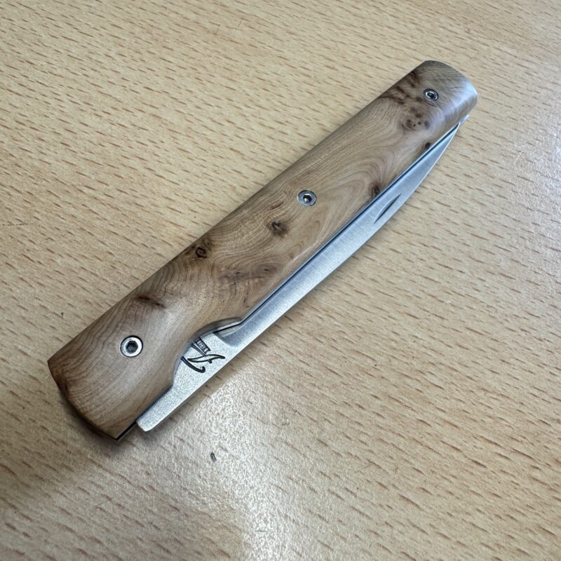 Classic French folding knife-Perceval Genevrier Folder wood handle - Image 2