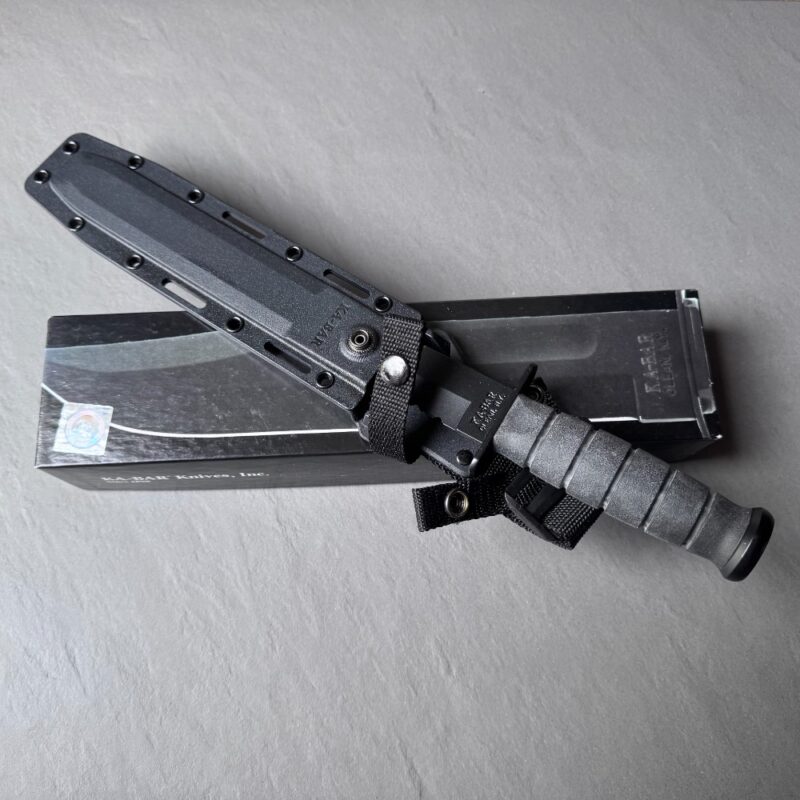 KA-BAR USMC Black Fixed Blade Knife (Kraton Handle) - Image 2