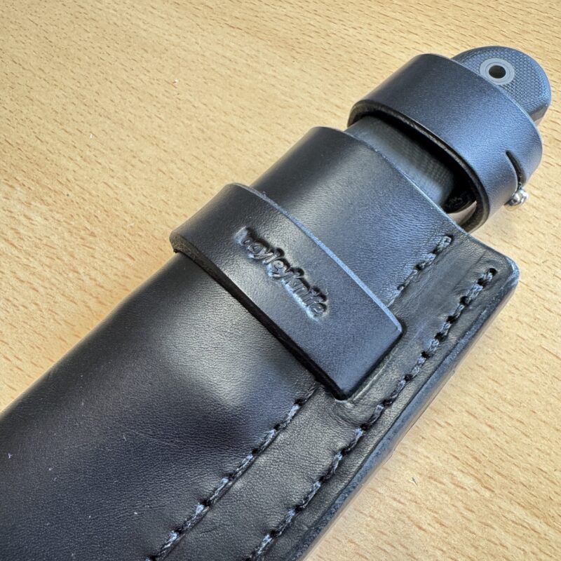 Raven Damascus Knife with Micarta Handle by Rob Bayley - Image 8