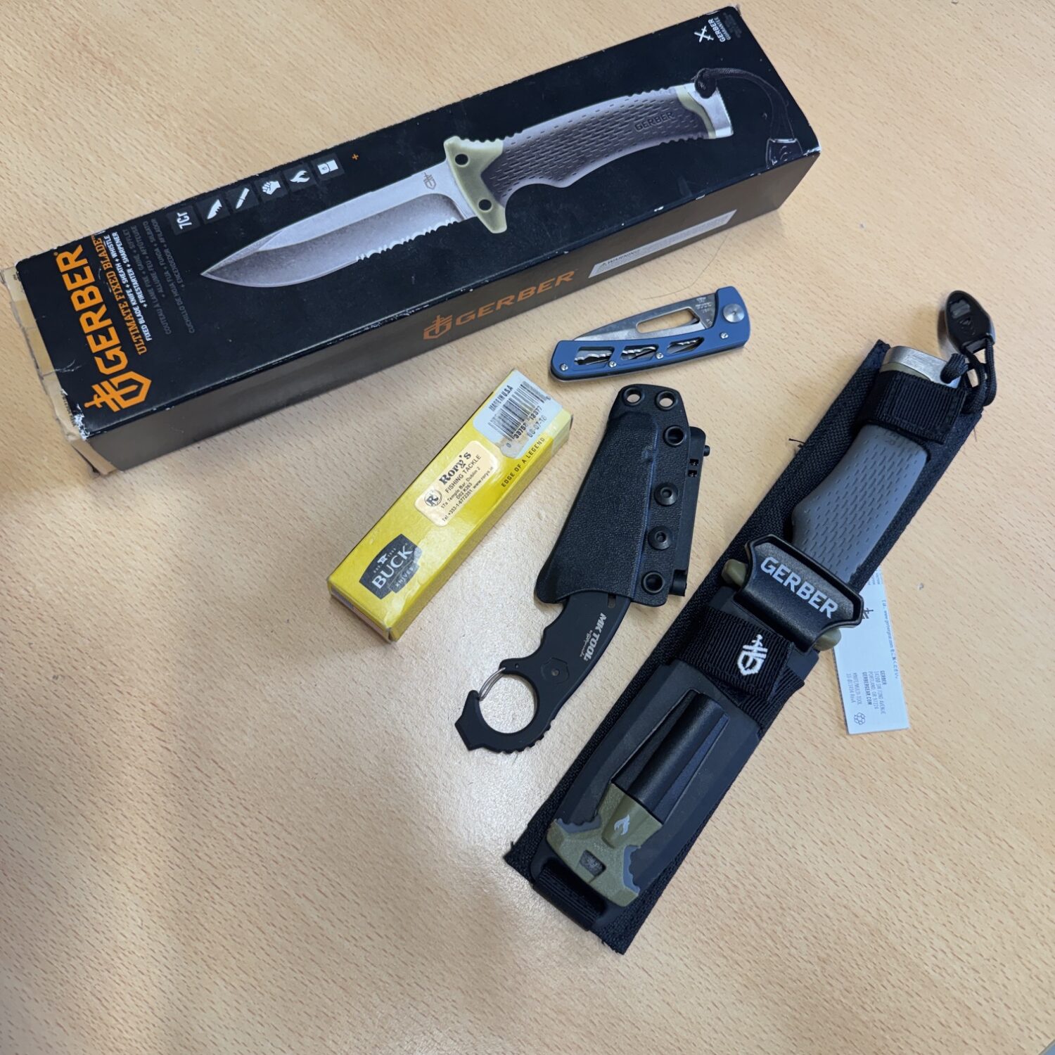 Great Survival Knife Lot - Gerber, Buck and Fox - Image 3