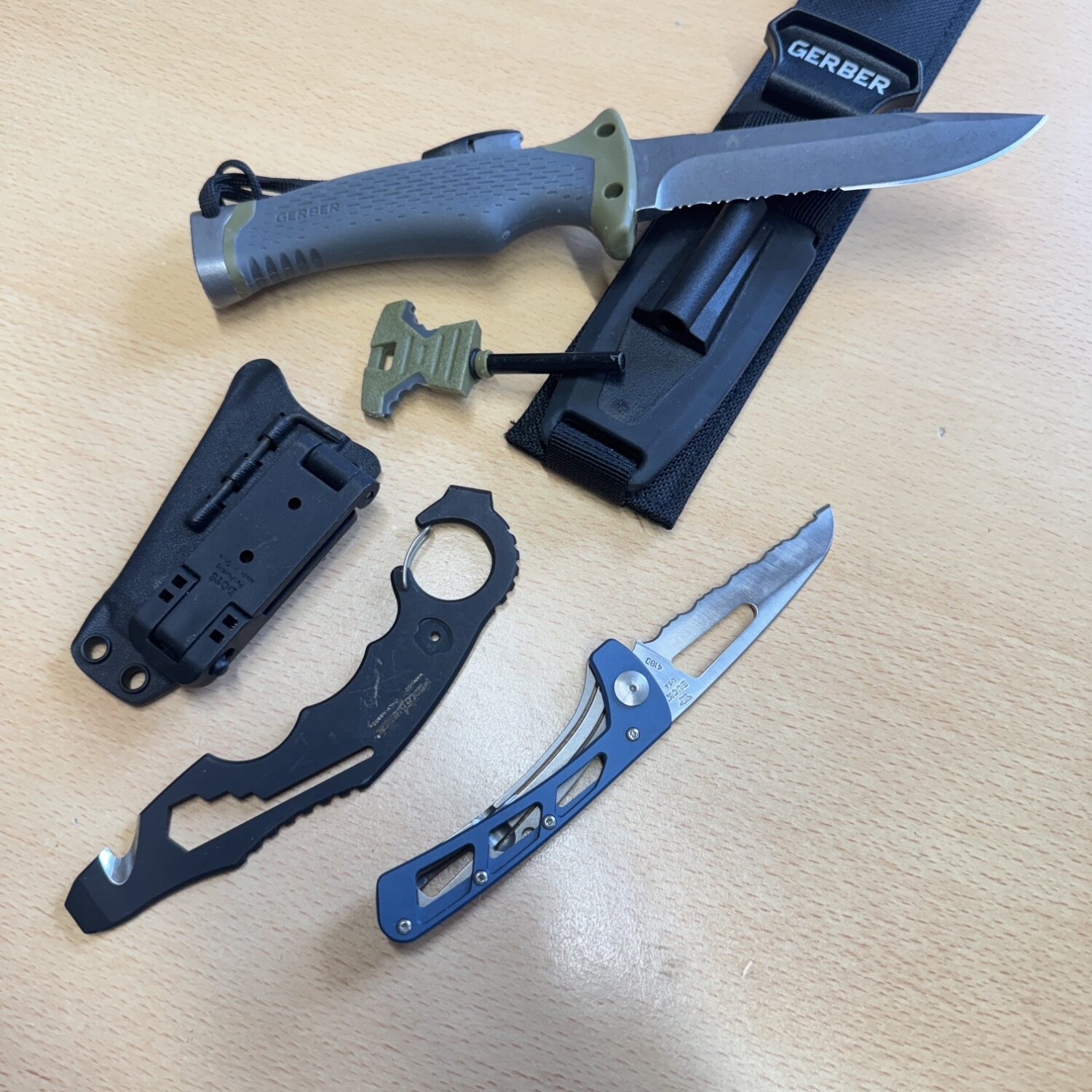 Great Survival Knife Lot - Gerber, Buck and Fox - Image 2