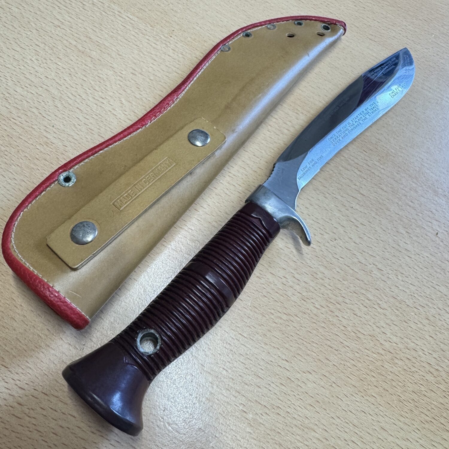Puma Sea Hunter No.6363 Date Stamp 21607 with Leather Sheath - Image 7