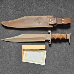 Custom Bowie Knife 18.15" with Leather Sheath